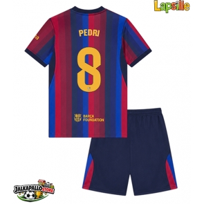 Barcelona Pedri Gonzalez #8 Kotipaita Lapsille 2026-27 Lyhythihainen (+ shortsit)